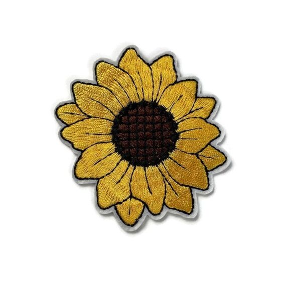 Sunflower 2 Embroidered Patch - Picture 1 of 3